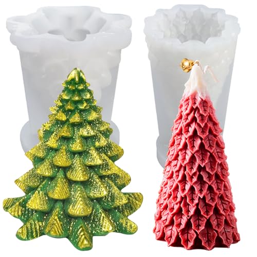 2 Stück gießformen silikon weihnachten 3D kerzenform silikon weihnachten, DIY Weihnachtsbaum Kerzengießform Seifenherstellung Kerzenformen Zum Gießen Weihnachten Deko Für Aromatherapie,Schokolade 2 Stück gießformen silikon weihnachten 3D kerzenform silikon weihnachten, DIY Weihnachtsbaum Kerzengießform Seifenherstellung Kerzenformen Zum Gießen Weihnachten Deko Für Aromatherapie,Schokolade von JDH Silicone