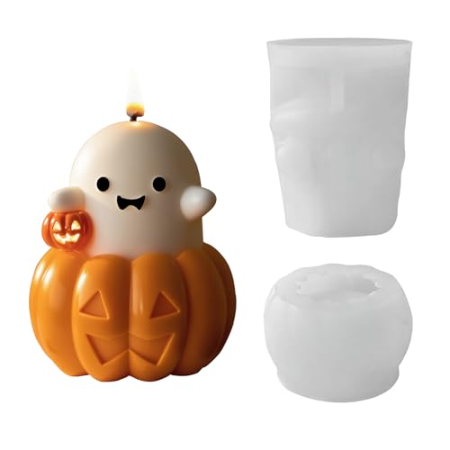Halloween-Kerzenformen, 3D-Halloween-Geisterform, Silikonformen für Kerzenherstellung, Harzform für Epoxidharz, Gießen, Aromatherapie, Kerzen, Seife, Heimkunst, Basteldekoration Halloween-Kerzenformen, 3D-Halloween-Geisterform, Silikonformen für Kerzenherstellung, Harzform für Epoxidharz, Gießen, Aromatherapie, Kerzen, Seife, Heimkunst, Basteldekoration von JDH Silicone