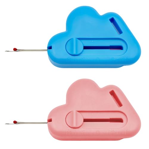 JDNFKG 2 Teile Einstellbare Nähwerkzeuge, Magnetnähungsanleitung, Zwei-In-Eins-Nähengewindewerkzeuge (Blau, Rosa). von JDNFKG