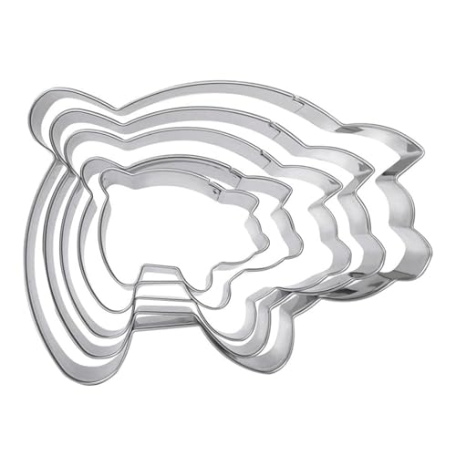 5-teiliges Antihaft-Brotprägeformen, lebensmittelechtes Edelstahl-Backset, leicht zu reinigen, Backwaren, Conchae-Ausstecher 5-teiliges Antihaft-Brotprägeformen, lebensmittelechtes Edelstahl-Backset, leicht zu reinigen, Backwaren, Conchae-Ausstecher von JDNH