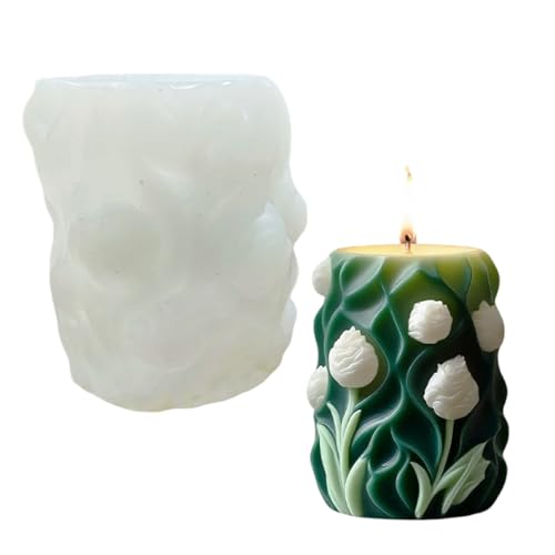 Blumen-Zylinderformen, Gießformen, Epoxidharz, Tulpen, Silikonformen, Gips, Dekoration, Silikon, Tulpen, Pflaster, Gießdekoration Blumen-Zylinderformen, Gießformen, Epoxidharz, Tulpen, Silikonformen, Gips, Dekoration, Silikon, Tulpen, Pflaster, Gießdekoration von JDNH