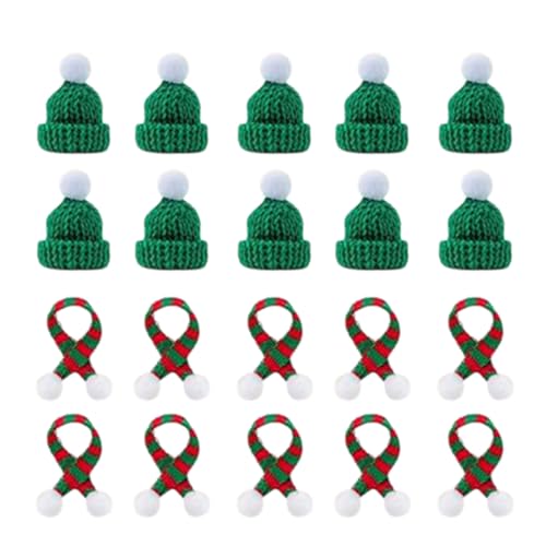 JDNH Kleine Weihnachtsmütze, stilvolle Flasche, Ornament, Partyzubehör, Zubehör für Festivalversammlungen und Feiern, 20 Stück JDNH Kleine Weihnachtsmütze, stilvolle Flasche, Ornament, Partyzubehör, Zubehör für Festivalversammlungen und Feiern, 20 Stück von JDNH