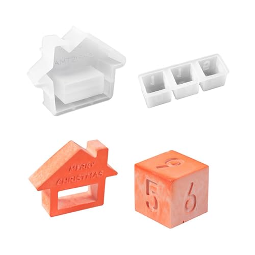 JDNH Silikon-Block-Kalenderformen-Set mit Zahlenwürfeln, Silikonformen und Harzständerformen für Epoxidharz, Schreibtischkalender JDNH Silikon-Block-Kalenderformen-Set mit Zahlenwürfeln, Silikonformen und Harzständerformen für Epoxidharz, Schreibtischkalender von JDNH