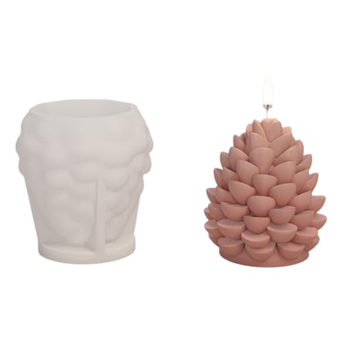 JDNH Silikon-Kerzenformen für Weihnachtsbaum, Tannenzapfen, Epoxidharz, handgefertigte Kerzen, Seife, Weihnachten, Schokolade, Fondant JDNH Silikon-Kerzenformen für Weihnachtsbaum, Tannenzapfen, Epoxidharz, handgefertigte Kerzen, Seife, Weihnachten, Schokolade, Fondant von JDNH