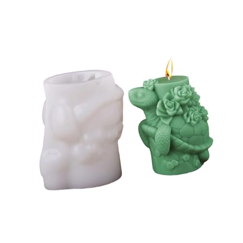 JDNH Silikonformen für Kerzen, Meerestiere, 3D-Schildkröte, für Epoxidharz, Kerzen, Seife, Gips-Silikonformen von JDNH