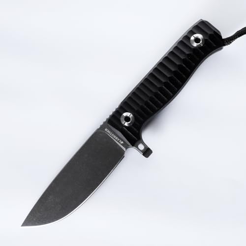 JEABROTHER Outdoor Messer Fixed Messer G10 Handle+Ideal Jagdmesser, hergestellt von einem DC53 Stahl mit Outdoor Messer (schwarz) von JEABROTHER