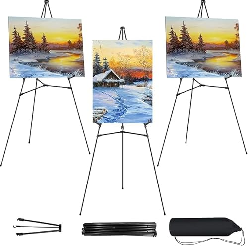 JEAWIWI 4 weiße Staffelei-Ständer für Hochzeitsschilder, 165 cm, verstellbare Metall-Staffelei für Display, tragbare faltbare Staffelei für Hochzeit, Ausstellung, Kunst, Poster mit tragbaren Taschen JEAWIWI 4 weiße Staffelei-Ständer für Hochzeitsschilder, 165 cm, verstellbare Metall-Staffelei für Display, tragbare faltbare Staffelei für Hochzeit, Ausstellung, Kunst, Poster mit tragbaren Taschen von JEAWIWI