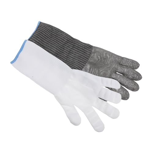 JECOMPRIS 1 Paar Anti-kut-Handschuhe Schnittfeste Handschuhe Arbeitshandschuhe Schutzhandschuhe Küche Schneidet Handschuhe Mechanikerhandschuh Handschuhe Zum Glasschneiden Rostfreier Stahl von JECOMPRIS