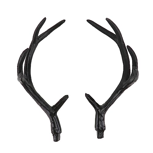 JECOMPRIS 1 Paar DIY Deer Horn Headdress Simulierte Geweih Stirnbänder für Kostümpartys Mittelgroß Schwarz für Halloween und Karnevalsdekoration JECOMPRIS 1 Paar DIY Deer Horn Headdress Simulierte Geweih Stirnbänder für Kostümpartys Mittelgroß Schwarz für Halloween und Karnevalsdekoration von JECOMPRIS