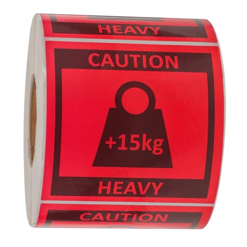 JECOMPRIS 1 Rolle Schweres Warnlabel schwere Aufkleber schwerer Aufkleber beweglicher Aufkleber Verpackung Vorsicht schweres Etikett Aufkleber für Schwermaschinenführer rot JECOMPRIS 1 Rolle Schweres Warnlabel schwere Aufkleber schwerer Aufkleber beweglicher Aufkleber Verpackung Vorsicht schweres Etikett Aufkleber für Schwermaschinenführer rot von JECOMPRIS