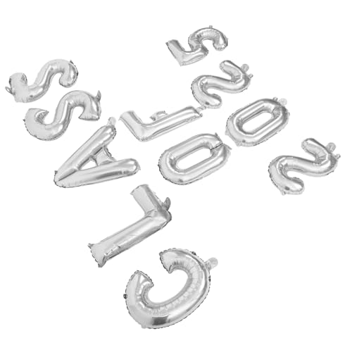JECOMPRIS 1 Satz Abschluss Ballon Abschlussdekor herzlichen glückwunsch grad party dekoration glückwunsch grad dekorationen Absolvent liefert Absolvent Aluminiumfolie Silber von JECOMPRIS