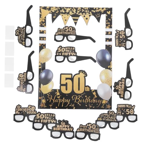 JECOMPRIS 1 Satz Geburtstagspapiergläser Geburtstagsfoto Requisiten Lustige Brillen Für Fotos Fotobox-Dekoration Für Geburtstage Feier Zum 50. Geburtstag Geburtstagsfeierdekorationen JECOMPRIS 1 Satz Geburtstagspapiergläser Geburtstagsfoto Requisiten Lustige Brillen Für Fotos Fotobox-Dekoration Für Geburtstage Feier Zum 50. Geburtstag Geburtstagsfeierdekorationen von JECOMPRIS