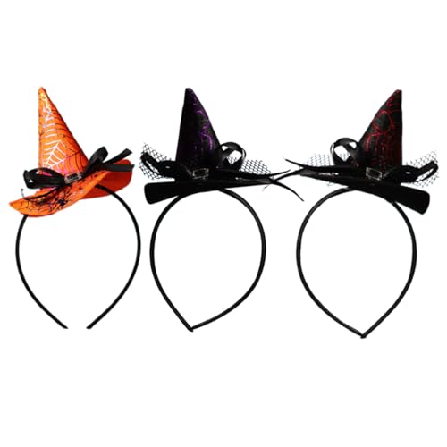 JECOMPRIS 1 Satz Halloween Haarbänder Für Erwachsene Und Hexenhut Design Für Kostümpartys Und Fotoshootings Aus Modischem Und Leichtem Gefertigt 3 Stück JECOMPRIS 1 Satz Halloween Haarbänder Für Erwachsene Und Hexenhut Design Für Kostümpartys Und Fotoshootings Aus Modischem Und Leichtem Gefertigt 3 Stück von JECOMPRIS