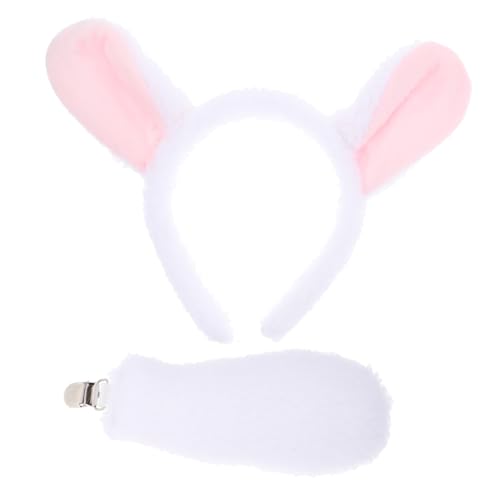 JECOMPRIS 1 Satz Plüsch Schaf Kostümset Flauschiger Haarreif mit Ohren und für Accessoire für Halloween Karneval oder Kostümpartys Verstellbar und Bequem JECOMPRIS 1 Satz Plüsch Schaf Kostümset Flauschiger Haarreif mit Ohren und für Accessoire für Halloween Karneval oder Kostümpartys Verstellbar und Bequem von JECOMPRIS