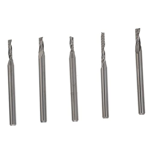 JECOMPRIS 1 Satz Wolfram Stahl Fräser Mahlen Holzbearbeitung Werkzeug Cnc-fräse Fräser Gravieren Schaftfräser Gravierfräser Gravurfräser Stahlfräser Silver von JECOMPRIS