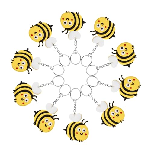 JECOMPRIS 10 Stück Bienen Schlüsselanhänger Taschenanhänger Bienen Anhänger Bienen Schlüsselanhänger Schlüsselanhänger Cartoon Bienen Schlüsselring Bienen Thema Schlüsselanhänger JECOMPRIS 10 Stück Bienen Schlüsselanhänger Taschenanhänger Bienen Anhänger Bienen Schlüsselanhänger Schlüsselanhänger Cartoon Bienen Schlüsselring Bienen Thema Schlüsselanhänger von JECOMPRIS