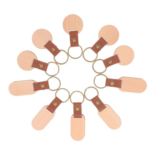 JECOMPRIS 10 Stück Blanko Holz Schlüsselanhänger aus Massivem Buchenholz Oval und Rund Gravierbare DIY Schlüsselringe zum Basteln und Personalisieren Langlebige Holzanhänger für JECOMPRIS 10 Stück Blanko Holz Schlüsselanhänger aus Massivem Buchenholz Oval und Rund Gravierbare DIY Schlüsselringe zum Basteln und Personalisieren Langlebige Holzanhänger für von JECOMPRIS