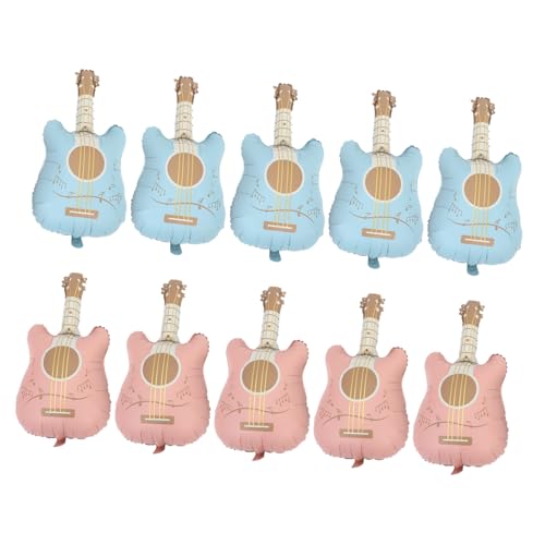 JECOMPRIS 10 Stück Gitarrenform-mattballons: Partydekorationen Aus Aluminiumfolie, Musikballons, Wiederverwendbare Requisiten Für Das Party-layout Im Innen- Und Außenbereich JECOMPRIS 10 Stück Gitarrenform-mattballons: Partydekorationen Aus Aluminiumfolie, Musikballons, Wiederverwendbare Requisiten Für Das Party-layout Im Innen- Und Außenbereich von JECOMPRIS