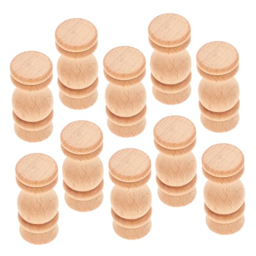 JECOMPRIS 10 Stück Holzsäulen für Möbeldekoration Unlackierte Brückensäulen für Diy Projekte Vintage für Restaurants und Wohnräume JECOMPRIS 10 Stück Holzsäulen für Möbeldekoration Unlackierte Brückensäulen für Diy Projekte Vintage für Restaurants und Wohnräume von JECOMPRIS
