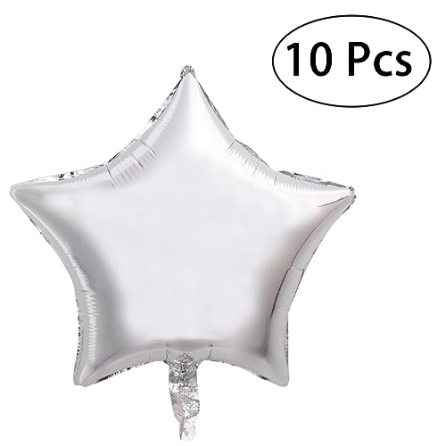 JECOMPRIS 10 Stück Silberne Stern Folienballons für Valentinstag Hochzeit und Geburtstagsfeiern Füllbar mit Helium oder Luft Wiederverwendbar und Langlebig JECOMPRIS 10 Stück Silberne Stern Folienballons für Valentinstag Hochzeit und Geburtstagsfeiern Füllbar mit Helium oder Luft Wiederverwendbar und Langlebig von JECOMPRIS
