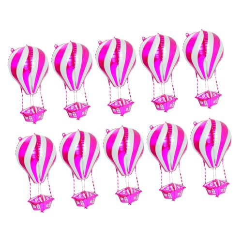 JECOMPRIS 10 Stück Teiliges Aluminiumfolie Heißluftballon Dreidimensionale Partydekoration Leichte Geburtstags und Deko Vielseitig für Innen und Außenbereich Themenorientierte Festgestaltung JECOMPRIS 10 Stück Teiliges Aluminiumfolie Heißluftballon Dreidimensionale Partydekoration Leichte Geburtstags und Deko Vielseitig für Innen und Außenbereich Themenorientierte Festgestaltung von JECOMPRIS