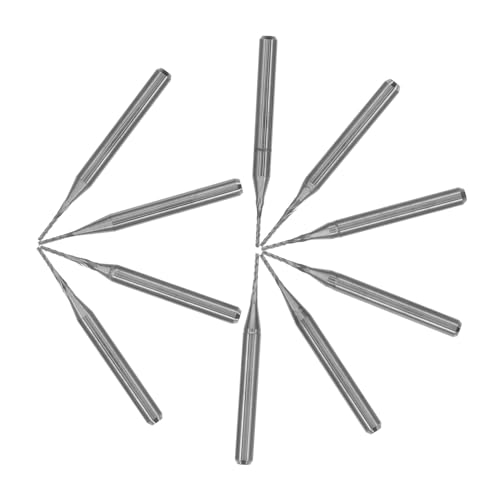 JECOMPRIS 10 Stück Teiliges Endfräser mit Schaft aus Robustem Wolframstahl Präzise Cnc-fräser für Pcb und Leiterplatten Verschleißfest und Hochpräzise JECOMPRIS 10 Stück Teiliges Endfräser mit Schaft aus Robustem Wolframstahl Präzise Cnc-fräser für Pcb und Leiterplatten Verschleißfest und Hochpräzise von JECOMPRIS