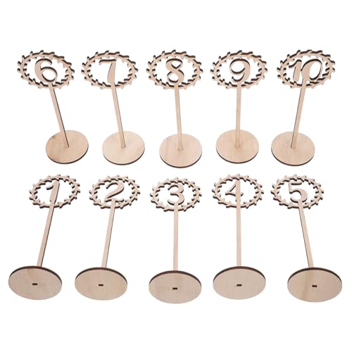 JECOMPRIS 10 Stück Teiliges Natürliche Holz Tischnummern für Hochzeit Party Dekoration Stabiler Stand Vielseitig für Bankett Geburtstag Geeignet JECOMPRIS 10 Stück Teiliges Natürliche Holz Tischnummern für Hochzeit Party Dekoration Stabiler Stand Vielseitig für Bankett Geburtstag Geeignet von JECOMPRIS