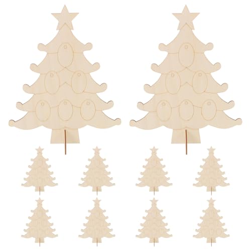 JECOMPRIS 10 Stück unbehandelte Holzausschnitte: Mini-Weihnachtsbaum-förmige Verzierungen, Ornamente, leere Holzstücke, Chips, Kunsthandwerk, Dekoration für den Urlaub, Winter, Weihnachtsbaum zum JECOMPRIS 10 Stück unbehandelte Holzausschnitte: Mini-Weihnachtsbaum-förmige Verzierungen, Ornamente, leere Holzstücke, Chips, Kunsthandwerk, Dekoration für den Urlaub, Winter, Weihnachtsbaum zum von JECOMPRIS