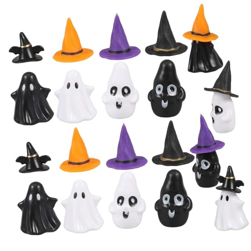 JECOMPRIS 12 Sätze Mini-Geister-Hexenhut Terrarium Halloween-Miniaturdekorationen winzige Halloween-Figuren Miniatur-Halloween-Ornamente winzige Geister Halloween-Minifiguren Plastik JECOMPRIS 12 Sätze Mini-Geister-Hexenhut Terrarium Halloween-Miniaturdekorationen winzige Halloween-Figuren Miniatur-Halloween-Ornamente winzige Geister Halloween-Minifiguren Plastik von JECOMPRIS
