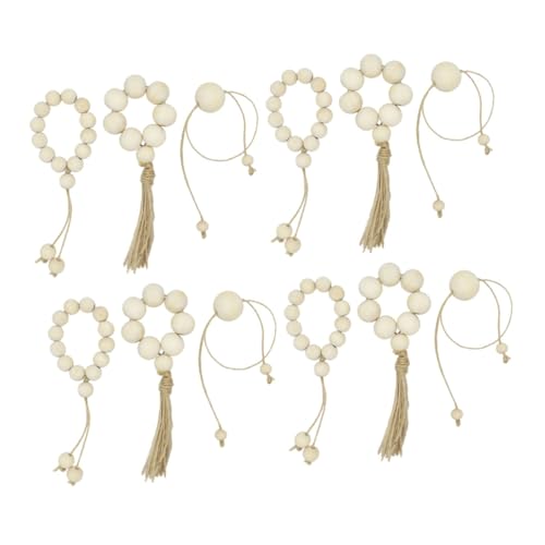 JECOMPRIS 12 Stück Handgefertigte Holzperlen Serviettenringe für Hochzeiten und Tischdekoration Beige Landhausstil Wiederverwendbar Einfache für Festliche Anlässe und Alltägliche Nutzung JECOMPRIS 12 Stück Handgefertigte Holzperlen Serviettenringe für Hochzeiten und Tischdekoration Beige Landhausstil Wiederverwendbar Einfache für Festliche Anlässe und Alltägliche Nutzung von JECOMPRIS