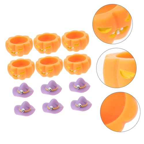 JECOMPRIS 12 Stück Teiliges Halloween Deko aus Resin Kürbis Candy Boxen und Hexenhüten Kleine Tischdekorationen für Party Puppenhaus und Fotorequisiten Langlebig und Farbecht JECOMPRIS 12 Stück Teiliges Halloween Deko aus Resin Kürbis Candy Boxen und Hexenhüten Kleine Tischdekorationen für Party Puppenhaus und Fotorequisiten Langlebig und Farbecht von JECOMPRIS