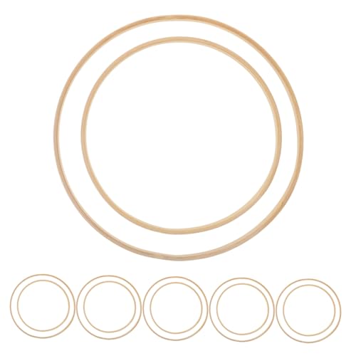 JECOMPRIS 12 Stück Teiliges Stickrahmen aus Bambus Runde Stickkreise mit Glatter Oberfläche Leicht Stabiles Design für DIY Kreuzstich und Nähzubehör für Anfänger und Profis JECOMPRIS 12 Stück Teiliges Stickrahmen aus Bambus Runde Stickkreise mit Glatter Oberfläche Leicht Stabiles Design für DIY Kreuzstich und Nähzubehör für Anfänger und Profis von JECOMPRIS