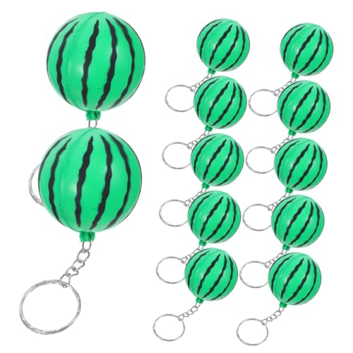 JECOMPRIS 12Stücke PU Wassermelonen Schlüsselanhänger Realistische Wassermelonen Schlüsselbund Anhänger Für Schlüssel Taschen Geburtstagsfeier Babyparty Valentinstag Dekoration von JECOMPRIS