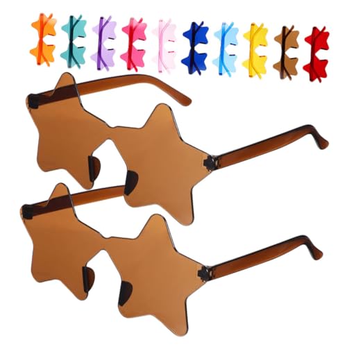 JECOMPRIS 14 Stück Teiliges Randlose Sonnenbrille Sternform Bunte Transparente Brillen für Junggesellenabschied Requisiten Vielseitige Farben für Partys und Veranstaltungen JECOMPRIS 14 Stück Teiliges Randlose Sonnenbrille Sternform Bunte Transparente Brillen für Junggesellenabschied Requisiten Vielseitige Farben für Partys und Veranstaltungen von JECOMPRIS
