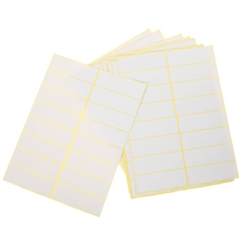 JECOMPRIS 15 Blatt Preisschild Aufkleber Etiketten für Preisauszeichnung Etikett-Aufkleber Namensetiketten druckbar Büro Preisaufkleber für den Einzelhandel klein weiße Aufkleberetiketten von JECOMPRIS