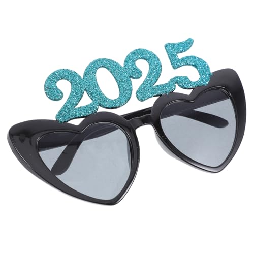 JECOMPRIS 1Paar Herzrahmen Neujahrsbrillen Lustige Partyzubehör Für Silvester Und Feierlichkeiten Trendige Für Jahr von JECOMPRIS