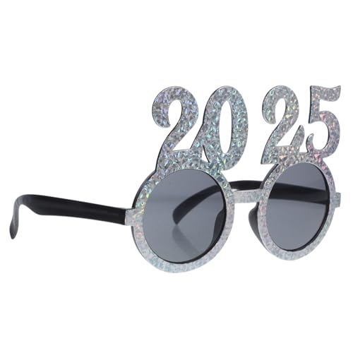 JECOMPRIS 1Paar Silvesterbrille Nummernbrille Für Silvesterfeiern Lustige Partybrille Für Neujahrspartys Silvester Accessoire Für Feiern Und Graduierungen von JECOMPRIS