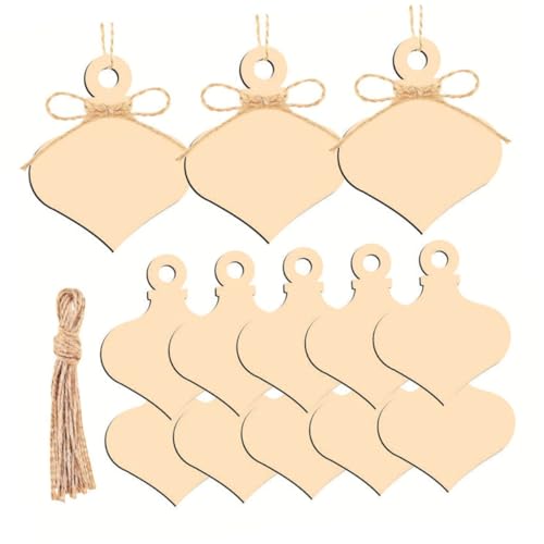 JECOMPRIS 1Satz DIY Weihnachts Holzornamente Teiliges Unvollendete Holzstücke zum Basteln von Weihnachtsbaum Dekorationen Glatt Polierte Oberfläche für Kreative JECOMPRIS 1Satz DIY Weihnachts Holzornamente Teiliges Unvollendete Holzstücke zum Basteln von Weihnachtsbaum Dekorationen Glatt Polierte Oberfläche für Kreative von JECOMPRIS
