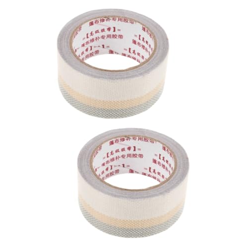 JECOMPRIS 2 Rollen Wartungsband Abdeckung Patch Flecken Naht Streifen Fix Wasserdichtung Hoch Stoff Gewächshaus Markise Camping Verpackungs Band Klebeband Weiß Sport JECOMPRIS 2 Rollen Wartungsband Abdeckung Patch Flecken Naht Streifen Fix Wasserdichtung Hoch Stoff Gewächshaus Markise Camping Verpackungs Band Klebeband Weiß Sport von JECOMPRIS