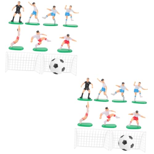 JECOMPRIS 2 Sätze Dekoration der Fußballmannschaft Fußballkuchen -Top Sport Fußball-Geburtstagskuchendekoration übereinstimmen Thema Fußballkuchendekor Fußball-Kuchendekoration PVC JECOMPRIS 2 Sätze Dekoration der Fußballmannschaft Fußballkuchen -Top Sport Fußball-Geburtstagskuchendekoration übereinstimmen Thema Fußballkuchendekor Fußball-Kuchendekoration PVC von JECOMPRIS