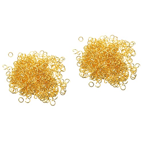 JECOMPRIS 2 Sätze Rostfreier Stahlöffnungsring Schmuck Halskette Monteur Größe Schüttgut Offener Ring Selber Machen Offenen Ring Springen Sprungringe-kit Metallringe Golden 500 Stück * 2 JECOMPRIS 2 Sätze Rostfreier Stahlöffnungsring Schmuck Halskette Monteur Größe Schüttgut Offener Ring Selber Machen Offenen Ring Springen Sprungringe-kit Metallringe Golden 500 Stück * 2 von JECOMPRIS