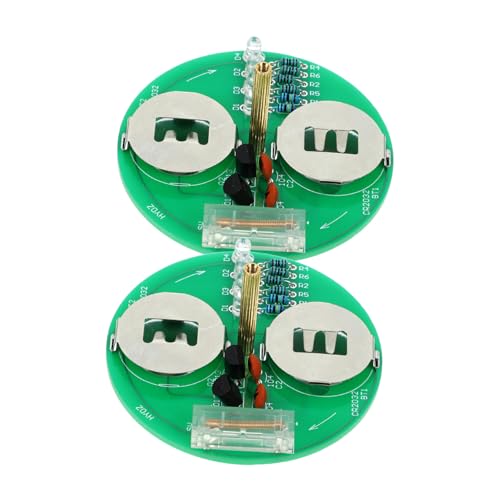 JECOMPRIS 2 Sätze Rotationsgyroskop-Lötsatz Elektronik-Kit Lötübungssets Gyroskop-Lötzubehör Gyroskop-DIY-Kit für den Unterricht Bauen Lötkit-Projekt elektronisches Gyroskop-Kit Plastik Grün von JECOMPRIS