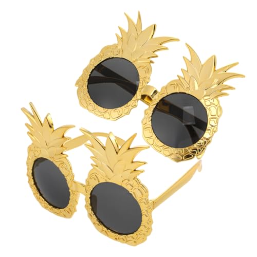 JECOMPRIS 2 Stück Ananas Brillen Sonnenbrille Sommergeschenk Lustige Brille Für Erwachsene Tropische Neuheit Brillen Themenbrille Luau Requisite Party Feier Geformt Strand JECOMPRIS 2 Stück Ananas Brillen Sonnenbrille Sommergeschenk Lustige Brille Für Erwachsene Tropische Neuheit Brillen Themenbrille Luau Requisite Party Feier Geformt Strand von JECOMPRIS
