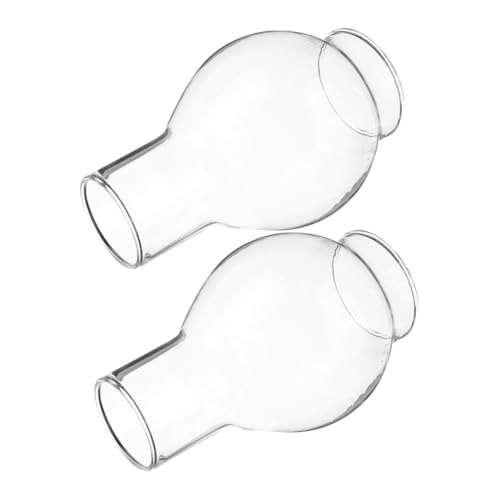 JECOMPRIS 2 Stück Kerzenlampenschirm aus Glas windfester kerzenhalter klarer Kerzenschirm Glas-Hurrikan-Schatten Klare Schornsteinabdeckung Esstischzubehör windfeste Halterung Transparent JECOMPRIS 2 Stück Kerzenlampenschirm aus Glas windfester kerzenhalter klarer Kerzenschirm Glas-Hurrikan-Schatten Klare Schornsteinabdeckung Esstischzubehör windfeste Halterung Transparent von JECOMPRIS