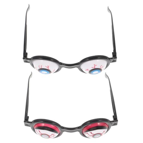 JECOMPRIS 2 Stück Lustige Halloween Partybrille mit Gruseligen Augenmotiven Leichte Kunststoffbrillen für Karneval Maskerade und Fotorequisiten Passend für Erwachsene JECOMPRIS 2 Stück Lustige Halloween Partybrille mit Gruseligen Augenmotiven Leichte Kunststoffbrillen für Karneval Maskerade und Fotorequisiten Passend für Erwachsene von JECOMPRIS