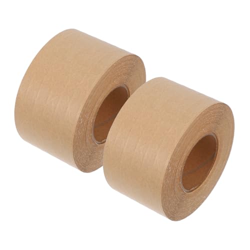 JECOMPRIS 2 Stück Paketklebeband für den Versand Massenband Packband, strapazierfähig Versandklebeband Verpackungsklebeband aus Papier Zellophanband Kraftpapier Brown JECOMPRIS 2 Stück Paketklebeband für den Versand Massenband Packband, strapazierfähig Versandklebeband Verpackungsklebeband aus Papier Zellophanband Kraftpapier Brown von JECOMPRIS