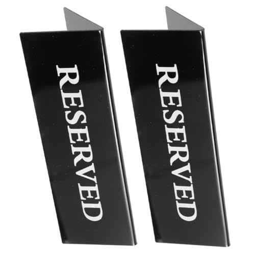 JECOMPRIS 2 Stück Teiliges Tischschild Reserviert Wiederverwendbares Kompaktes Tisch Reservierungszeichen Stabiles Acrylmaterial Leicht zu Reinigen für Restaurant Hochzeit Party Hotel und von JECOMPRIS