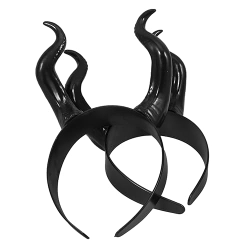 JECOMPRIS 2 Stück Teufelshorn Stirnband für Halloween Leichtes und Attraktives Kostümzubehör Haaraccessoire für Partys und Fotorequisiten Schwarz JECOMPRIS 2 Stück Teufelshorn Stirnband für Halloween Leichtes und Attraktives Kostümzubehör Haaraccessoire für Partys und Fotorequisiten Schwarz von JECOMPRIS