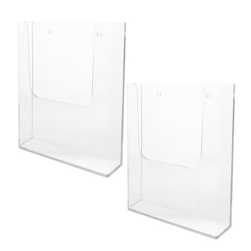 JECOMPRIS 2 Stück Wandmontierter Prospektspender Teiliges Eleganter Zeitschriftenhalter und Dokumentenorganizer für Büro Schule und Räume Vielseitig Einsetzbar Design und Langlebig JECOMPRIS 2 Stück Wandmontierter Prospektspender Teiliges Eleganter Zeitschriftenhalter und Dokumentenorganizer für Büro Schule und Räume Vielseitig Einsetzbar Design und Langlebig von JECOMPRIS