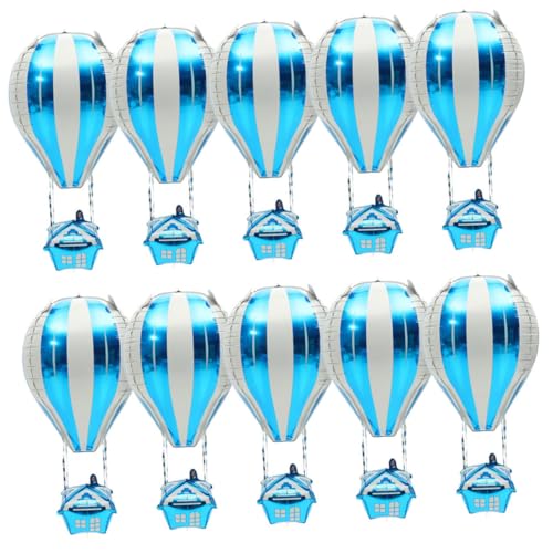 JECOMPRIS 20 Stück Aluminiumfolie Heißluftballon Luftballons Partydekoration Geburtstagsfeier Hochzeit Blau Ballons für Festliche Feier JECOMPRIS 20 Stück Aluminiumfolie Heißluftballon Luftballons Partydekoration Geburtstagsfeier Hochzeit Blau Ballons für Festliche Feier von JECOMPRIS